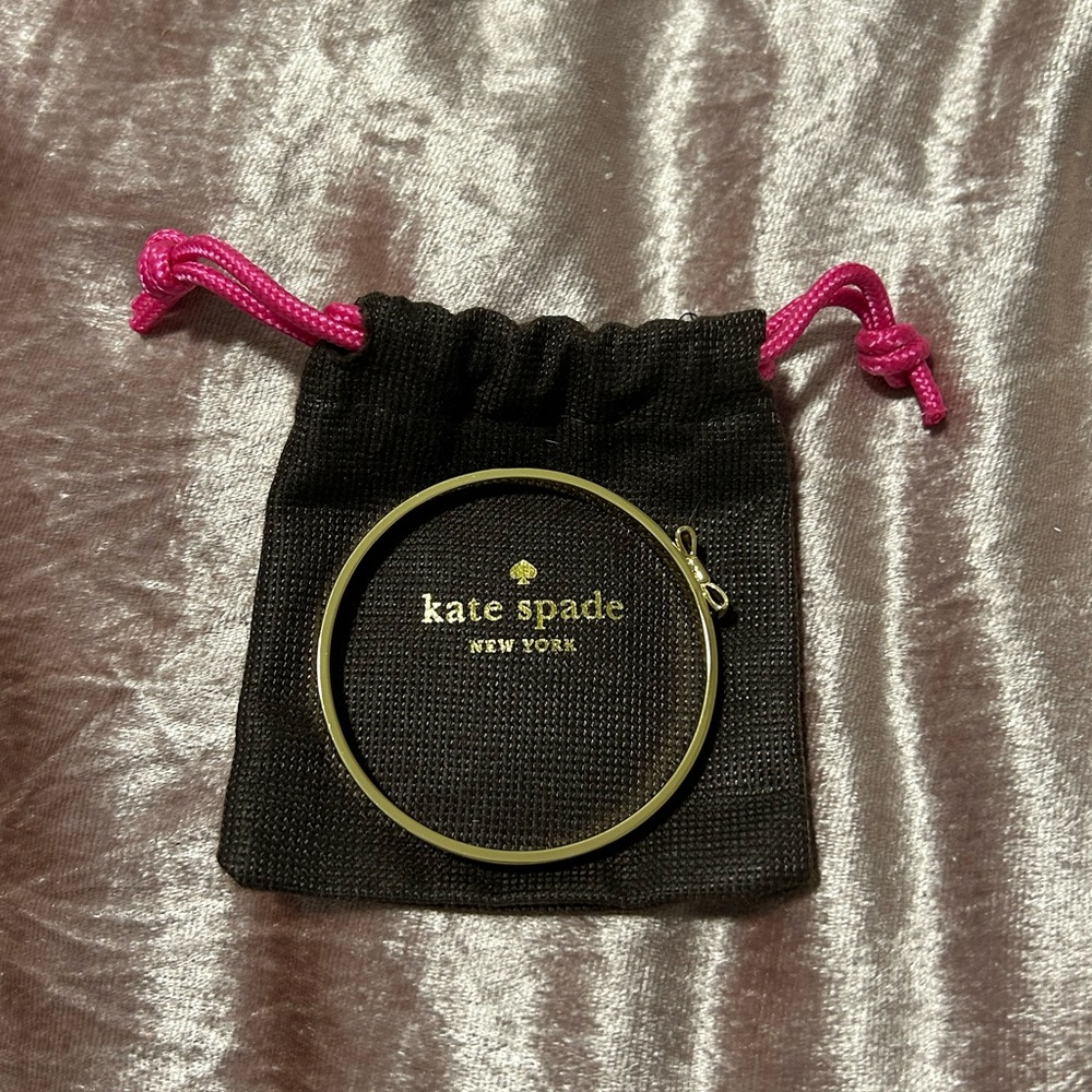 kate spade gold bow bangle